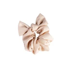 Hiuslenkit>Cailap Hiusdonitsi rusettikoristeella, beige XL-koko