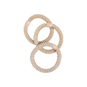 Hiuslenkit>Cailap Hiuslenkkisetti punottu beige 3 kpl