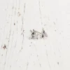Silver Stories | Hopeakorut>Cailap Hopeakorvakorut kolmikulmainen pieni, kirkas kivi