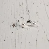 Silver Stories | Hopeakorut>Cailap Hopeakorvakorut pyöreä helmikoristeella