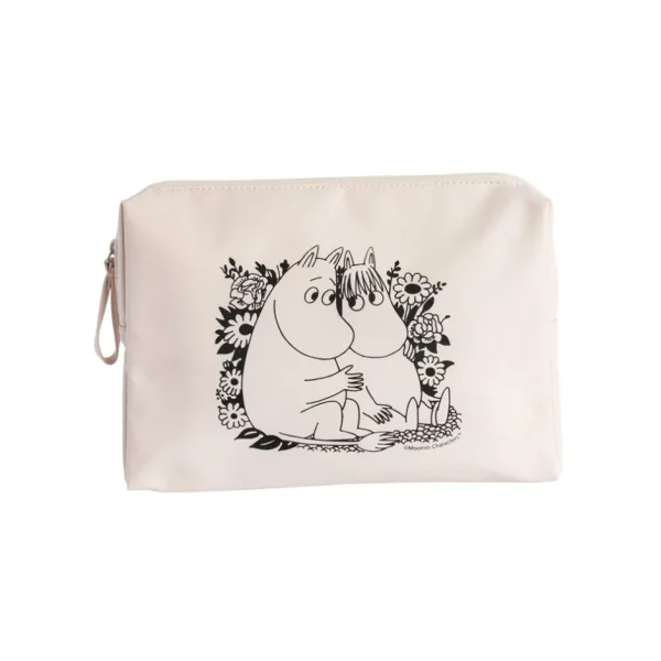 Pesu- Ja Kampaustarvikkeet | Moomin By Cailap>Cailap Muumi kosmetiikkalaukku iso beige